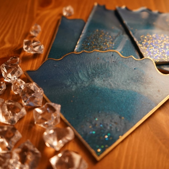 Resin Coasters - Set of 4 - Picture 6 of 6